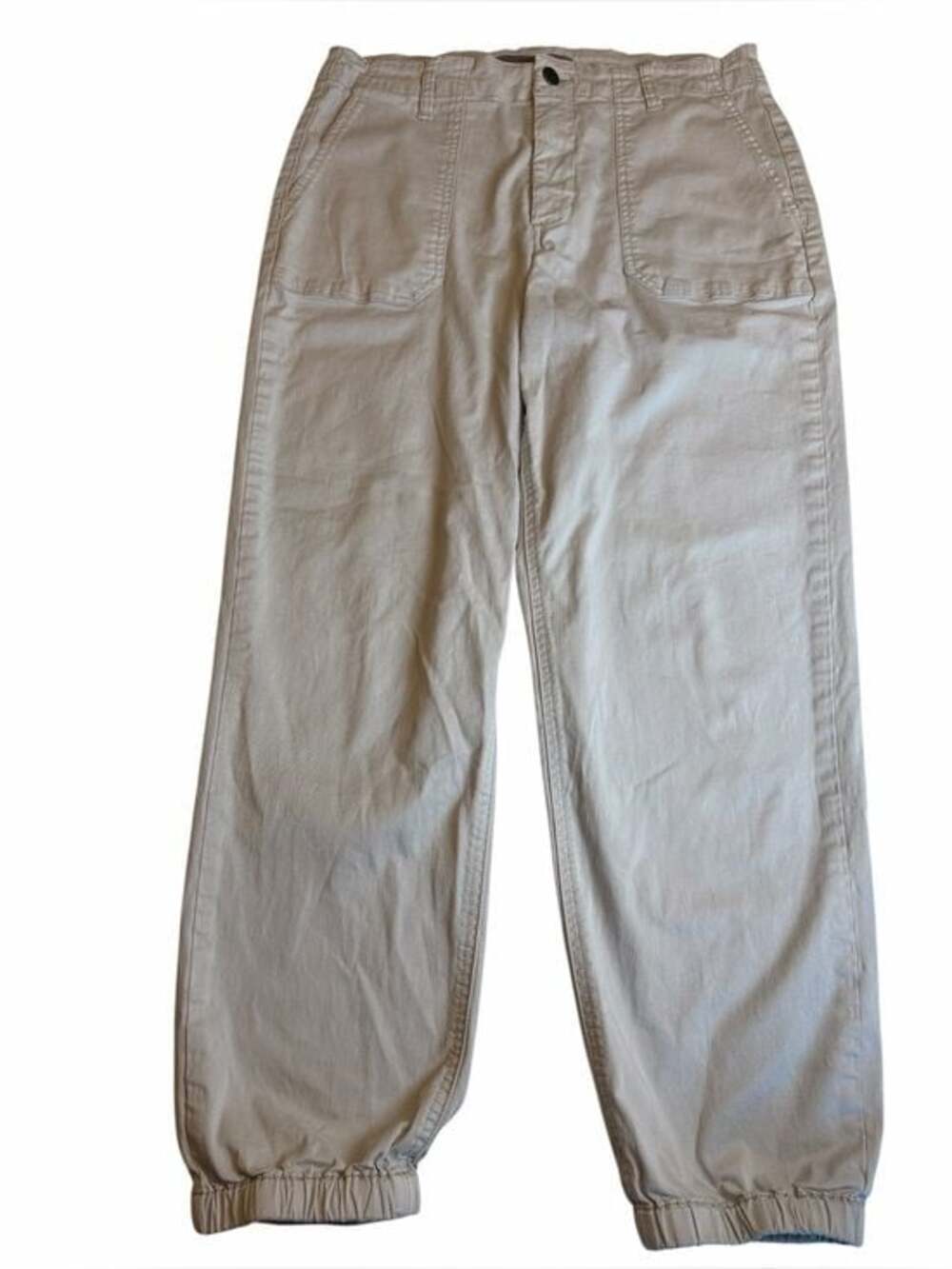 Joes Jeans Utility Jogger Pants Light Khaki Tan Patch Pocket Size 28